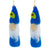 Blue Gnome Felt Ornaments, Set of 2