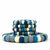 Felt Ball Trivets: Round, Ice Blue