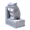 Handmade Mama & Baby Owl Book Ends, Carved Palewa Stone