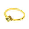 Handmade Gemstone 18K Gold-Plated Stackable Rings, Set of 3