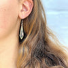Abalone Diamond Shaped Dangle Earrings
