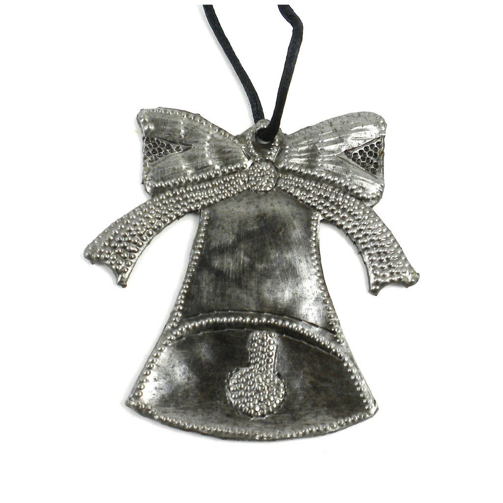Bell and Bow Steel Drum Ornament