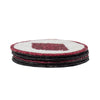 Suit of Cards Hand Embroidered Glass Bead Coasters, Set of 4