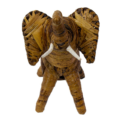 Large Banana Fiber Elephant Safari Animal Sculpture
