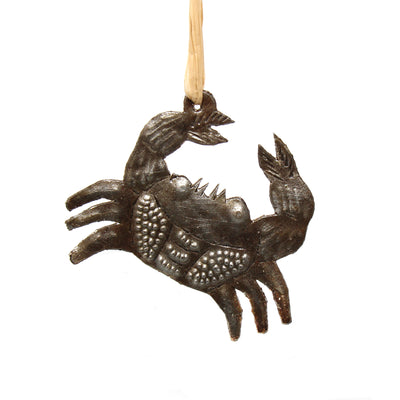 Crab Nautical Haitian Steel Drum Christmas Ornament