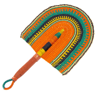 Handwoven Bolga Straw Fans from Ghana