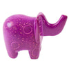 Soapstone Elephant - Medium - Fuchsia