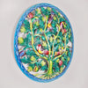 Vibrant Fruit Tree with Perched Birds Haitian Steel Drum Wall Art