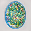 Vibrant Fruit Tree with Perched Birds Haitian Steel Drum Wall Art