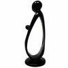 Soapstone Family 2 Parents 1 Child 10 inch- Painted Black