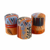 Unscented Hand-Painted Votive Candles, Boxed Set of 3 (Uzushi Design)