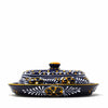 Encantada Handmade Pottery Butter Dish, Blue