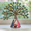 Haitian Metal Drum Tabletop Nativity with Blue Stars