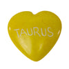 Handcarved Zodiac Kisii Soapstone Hearts, Set of 5: TAURUS