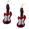 Guitar Handmade Felt Ornaments, Set of 2