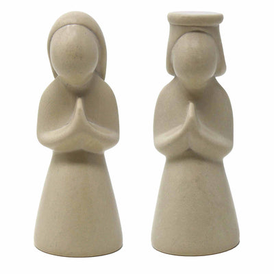 Nativity Soapstone Sculpture, 14-Piece Set (including Display Board)