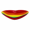 Rainbow Soapstone Heart Trinket Bowls, Set of 2