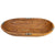 Large Oval Olive Wood Bowl with Bone Inlay Accent