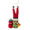 Up on the Rooftop Santa Handmade Felt Ornament