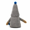 Handmade Felt Winter Blues Gnome Trio Set