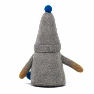 Handmade Felt Winter Blues Gnome Trio Set