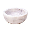 Handmade White Marble Pinch Bowls, Set of 2