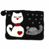 Handcrafted Cat White Cat Coin Purse
