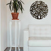 Double Tree of Life Haitian Steel Drum Wall Art, 24"