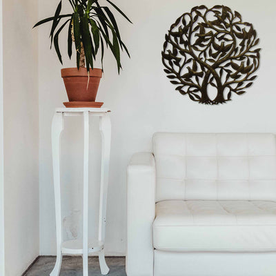 Double Tree of Life Haitian Steel Drum Wall Art, 24"