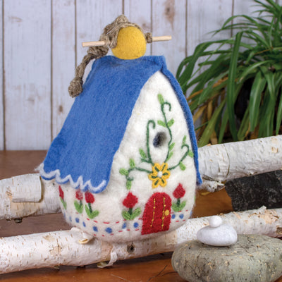 Wild Woolies Felt Birdhouse, Heidi Chalet