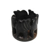 Circle of Elephants Soapstone Sculpture, 3 to 3.5-inch - Gray Stone