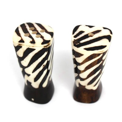 Batik Bone Salt & Pepper Shakers, Traditional Batik