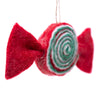 Gingerbread House and Candy Handmade Felt Ornaments, Set of 2
