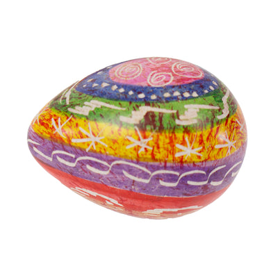 Colorful Carved Soapstone Eggs, Set of 10