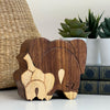 Handmade Elephant Tails Sheesham & Pine Wood Puzzle Box