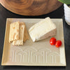 Soapstone Mushroom Design Square Appetizer Plate