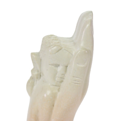 Soapstone Carved Mother's Love Sculpture