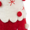 Handcrafted Felt Christmas Tree Topper or Tabletop Decor, Set of 3 Red