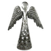 Standing Angel Wings Down Haitian Steel Drum Tabletop Décor, 14"