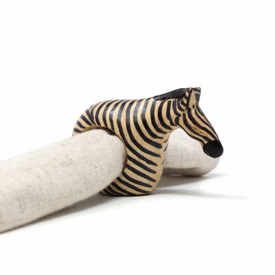 Mahogany Zebra Napkin Rings