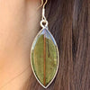 Alpaca Silver Pressed Leaf Earrings