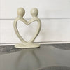 Soapstone Lovers Heart Natural - 6 Inch
