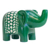 Extra Large Soapstone Elephant Sculpture - Green