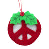 Peace Out Handmade Felt Ornament Collection, Set of 2