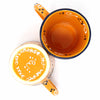 Mexican Pottery Flared Coffee Mugs, Mango