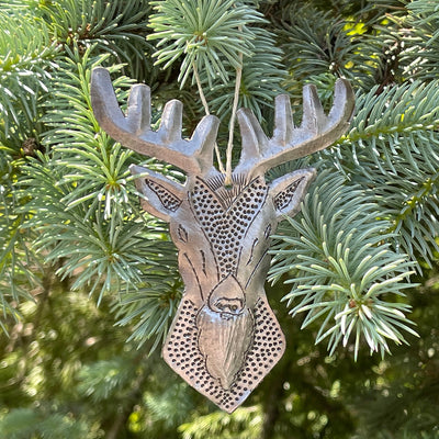 Buck Haitian Metal Drum Ornament