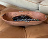 X-Large Oval Olive Wood Bowl with Bone Inlay Accent