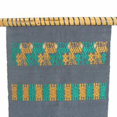 Guatemalan Hand Loom Wall Tapestry, Deer and Butterflies