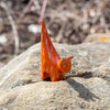 Soapstone Cat - Small - Orange