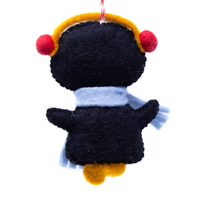 Happy Penguin Handmade Felt Ornament